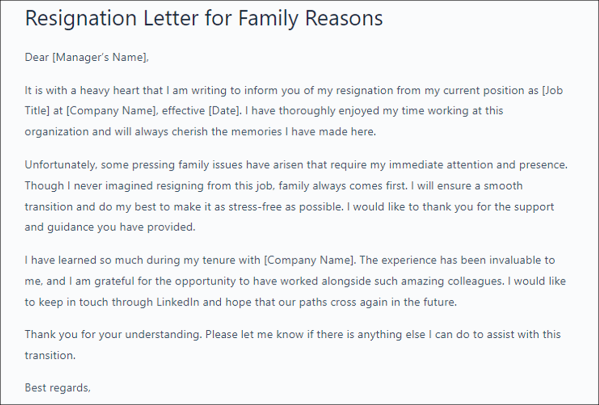 The Ultimate Company Resignation Letter Template for a Professional Exit 2