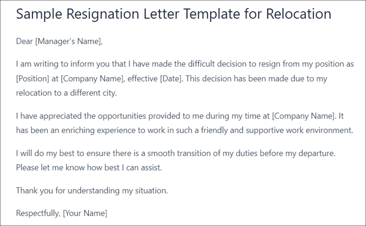 LLC Resignation Letter Templates