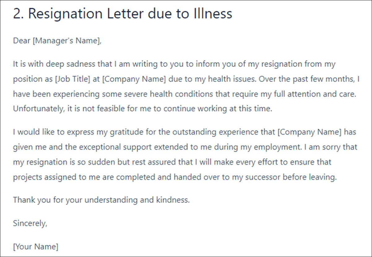Friendly Resignation Letter Templates