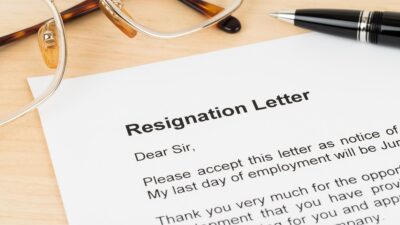 A Brief Resignation Letter Template 01